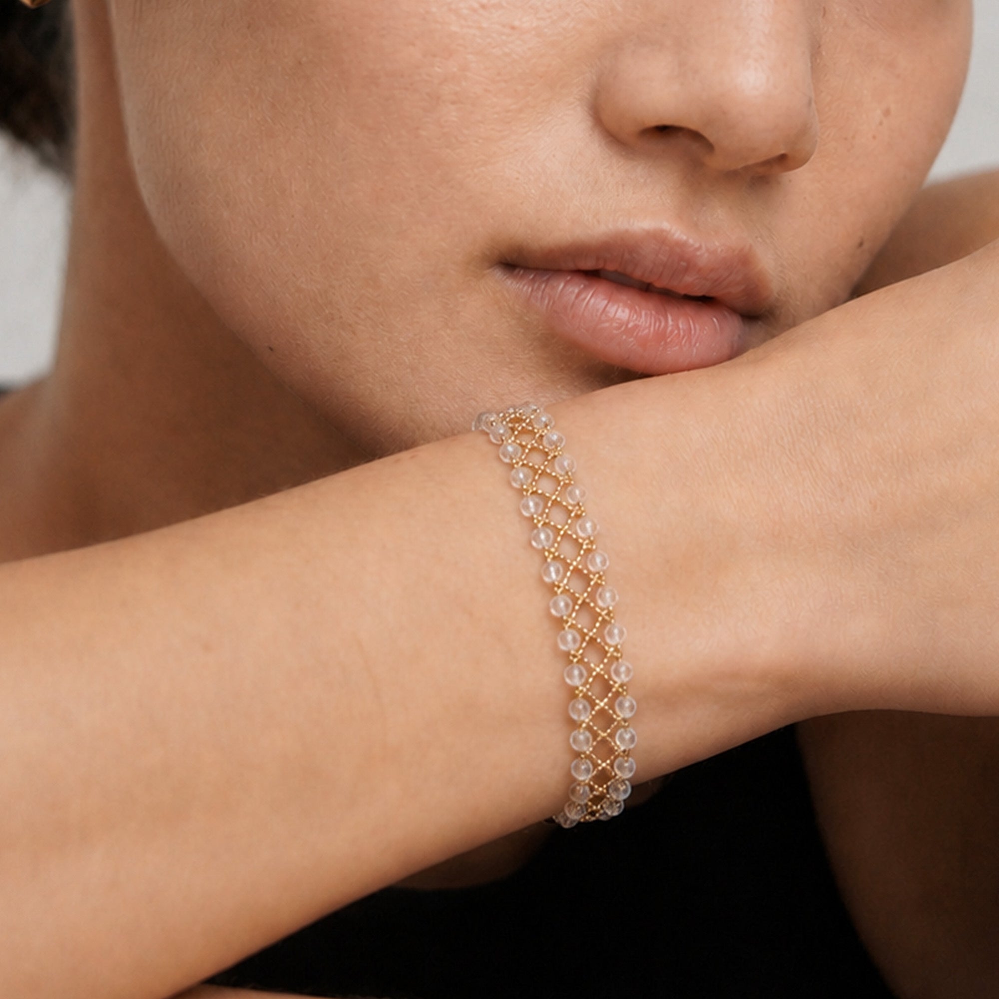 Gold Bar CZ Bracelet