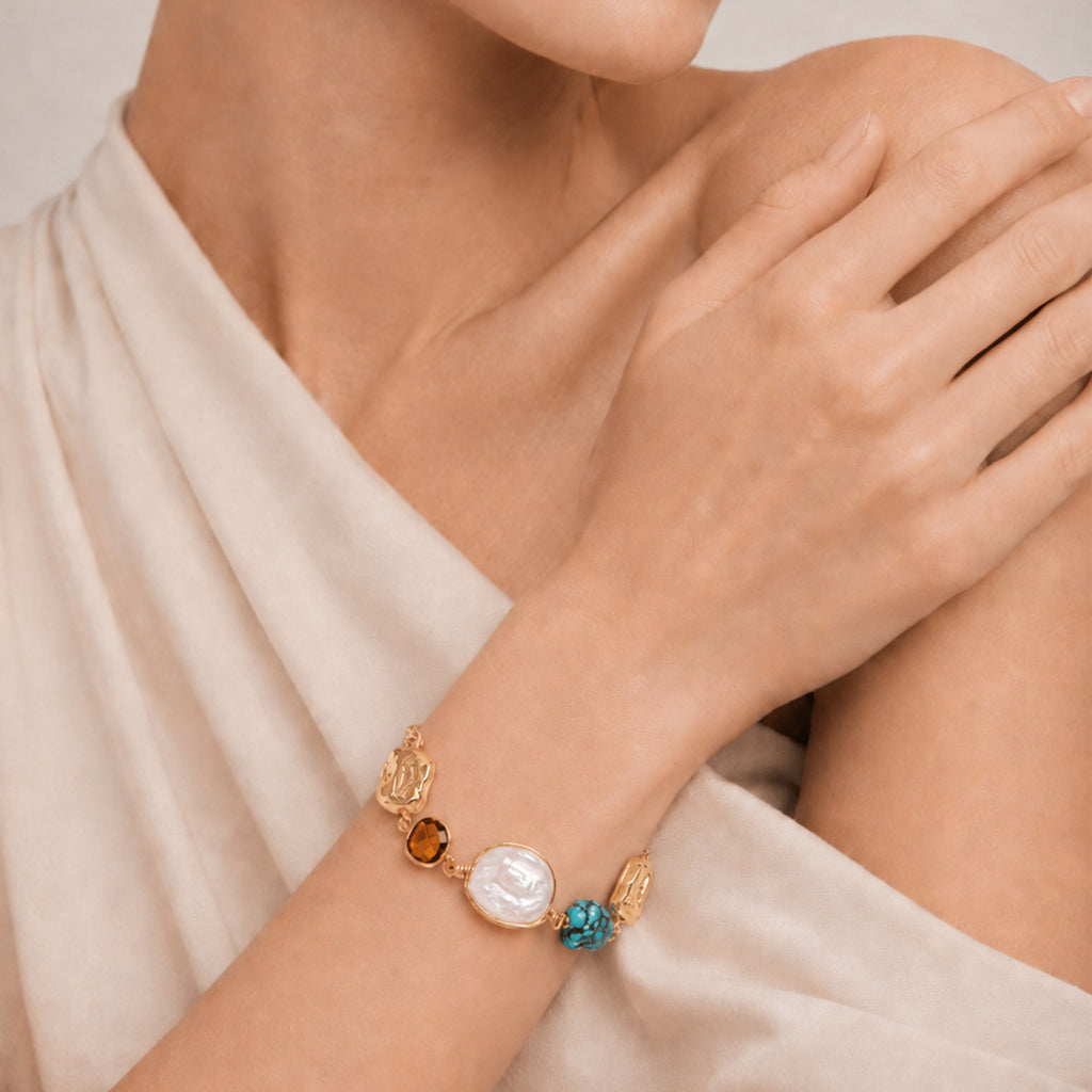 Turquoise Pearl Bracelet