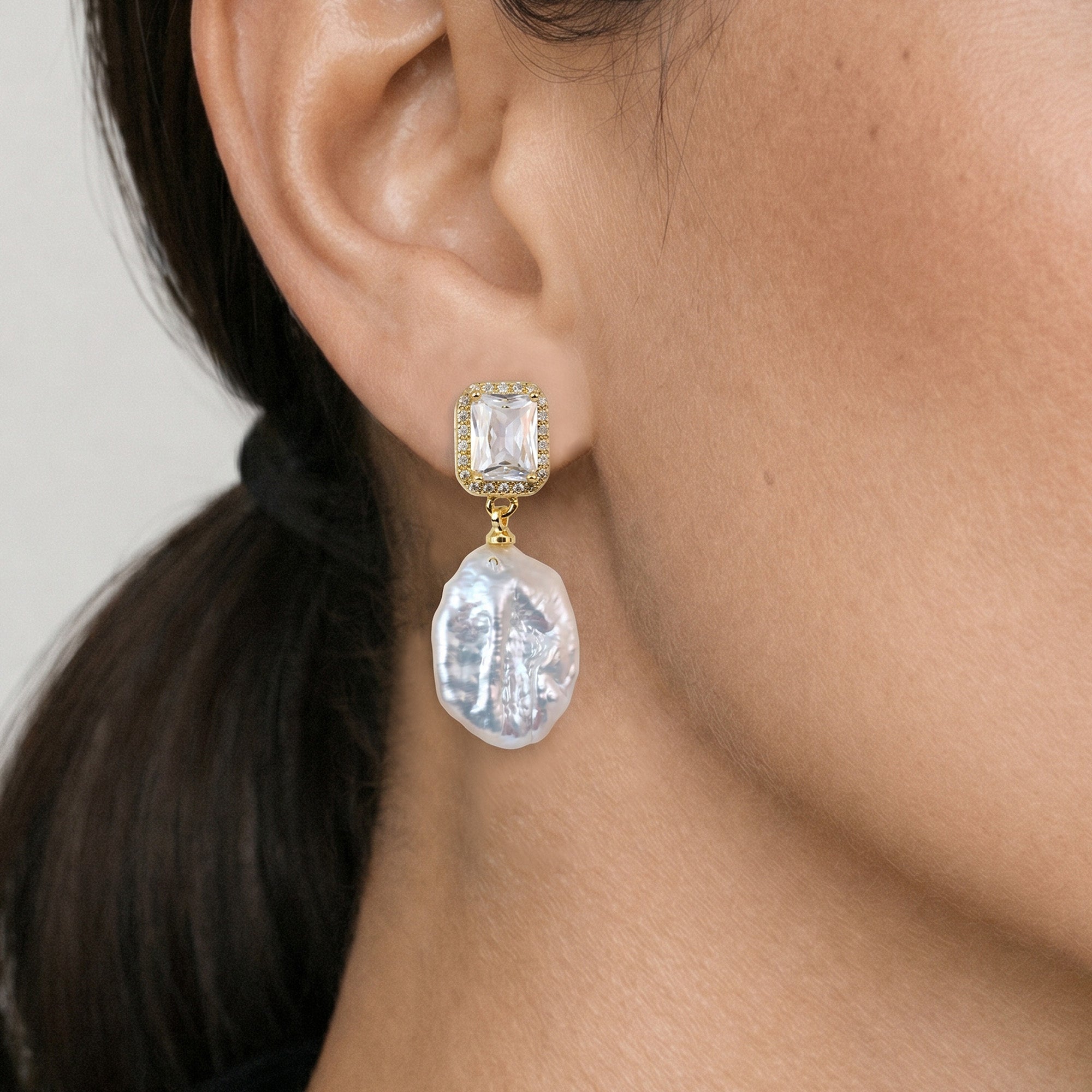 Baroque Pearl Drop Earrings