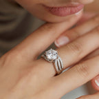 Zircon Wave Solitaire Ring