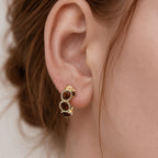 Zircon Hoop Earrings