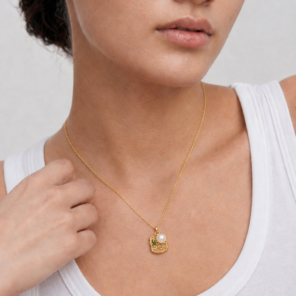 Radiant Pearl Necklace