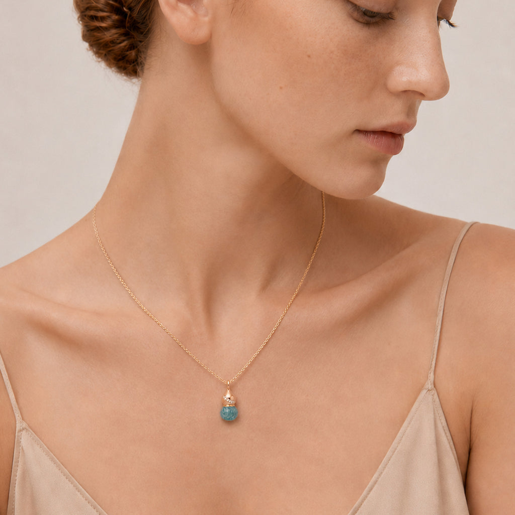 Aqua Drop Necklace