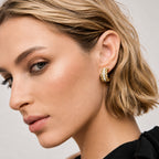 Luxe Zircon Hoop Earrings
