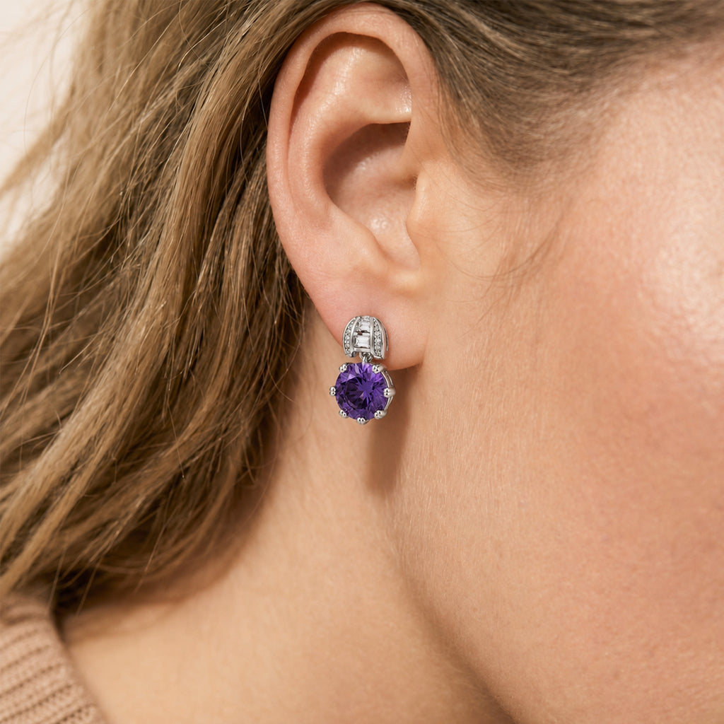 Zircon Drop Earrings