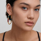Woven Gold Hoop Earrings