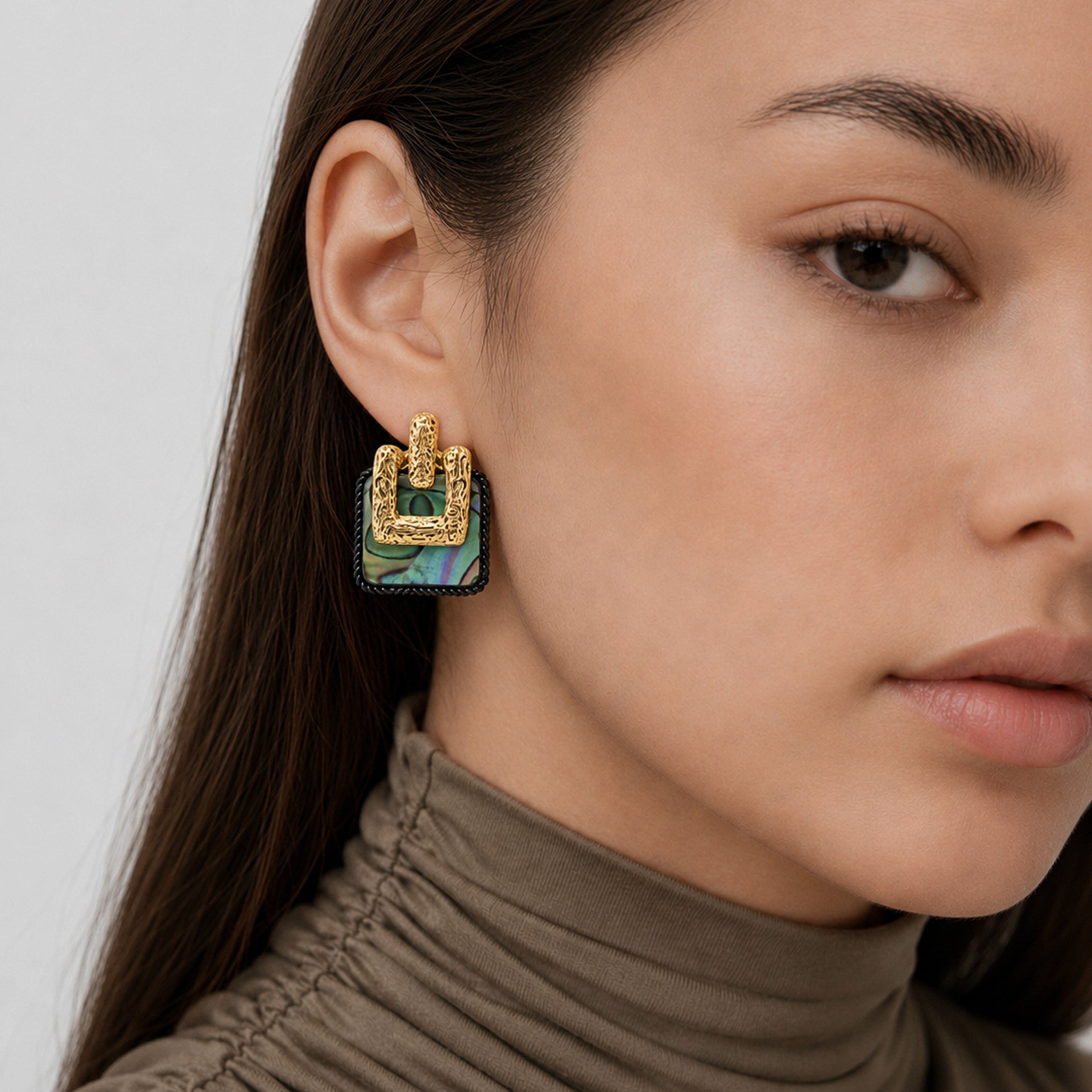 Abalone Shell Drop Earrings