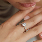 Moissanite Solitaire Ring