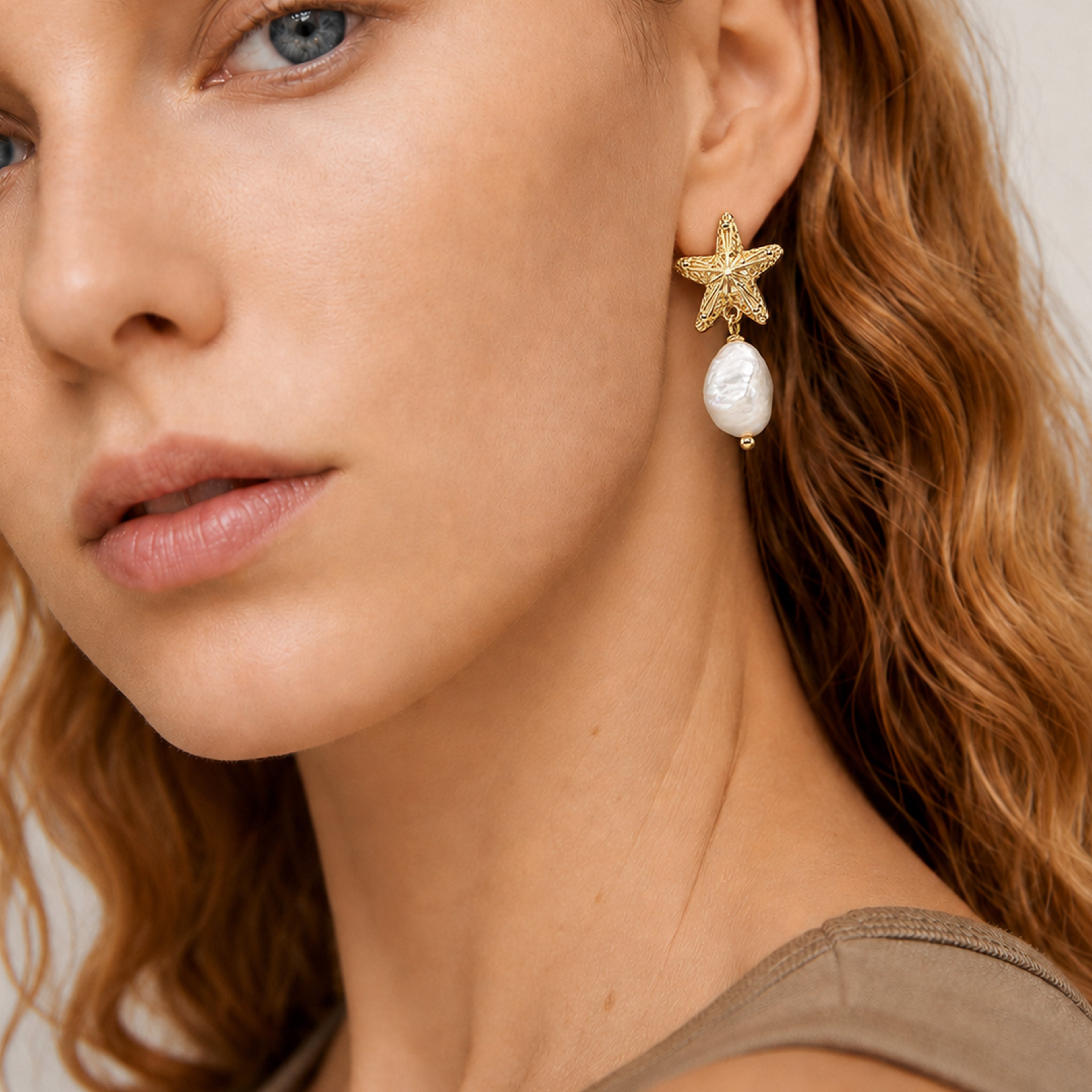 Star Baroque Pearl Earrings