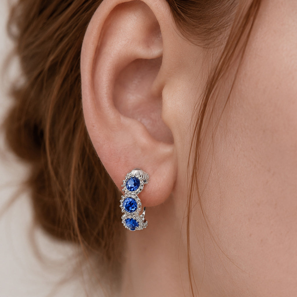 Zircon Hoop Earrings