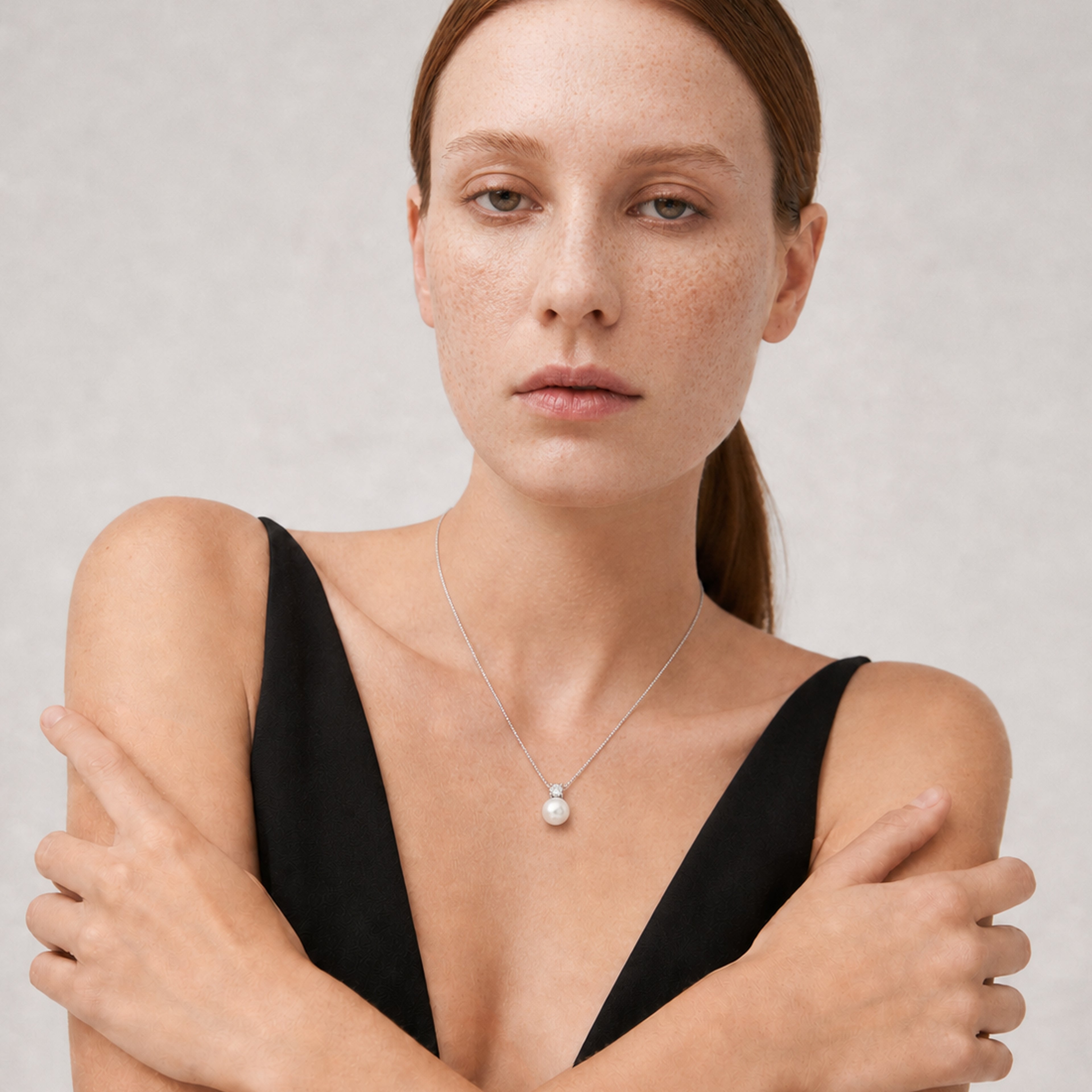 Pearl Zircon Necklace
