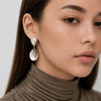 Pearl Shell Drop Earrings