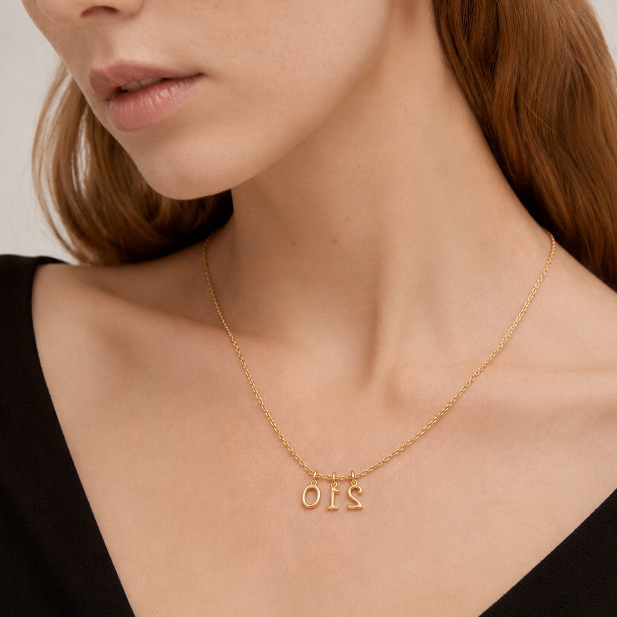 Gold Initial Necklace