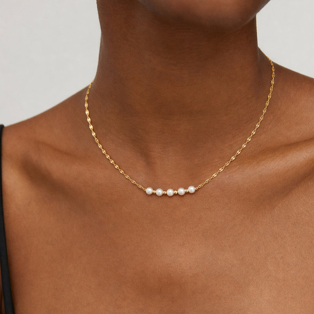 Pearl Station Necklace