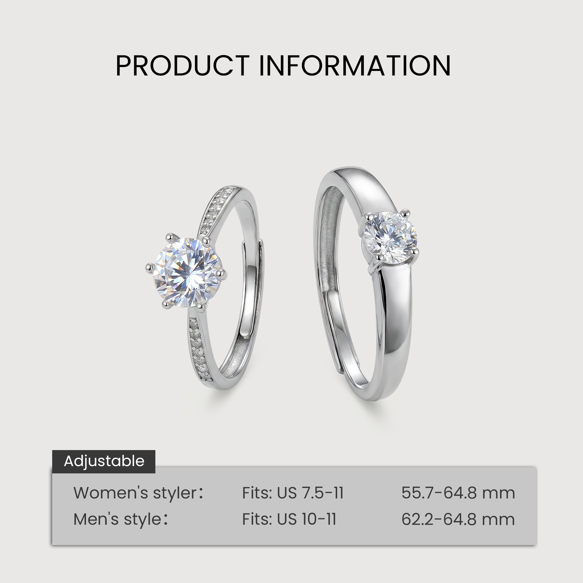 Zircon Promise Rings
