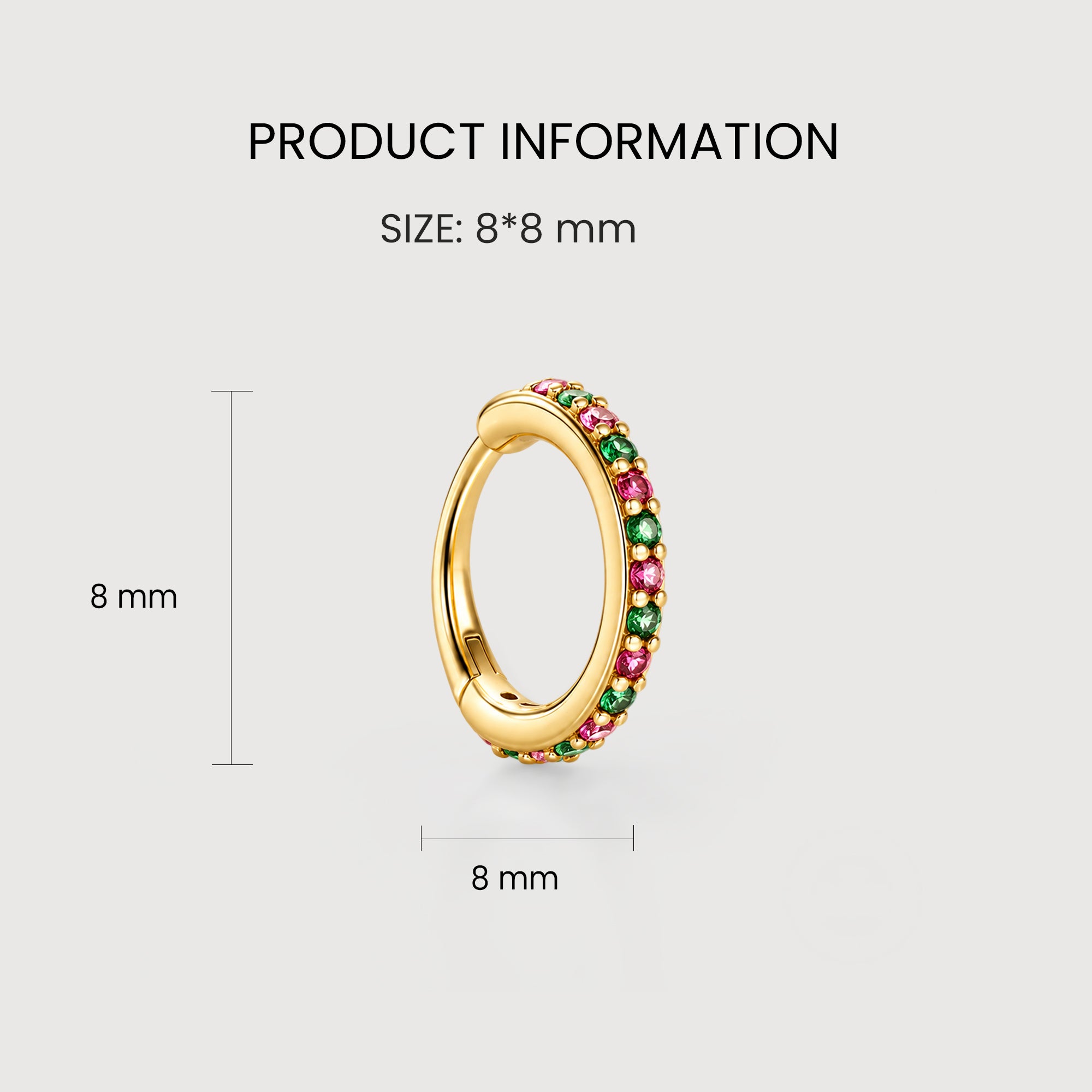 Rainbow Zircon Huggies