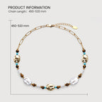 Gold Baroque Pearl Necklace