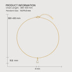Gold Pearl Drop Necklace