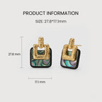 Abalone Shell Drop Earrings