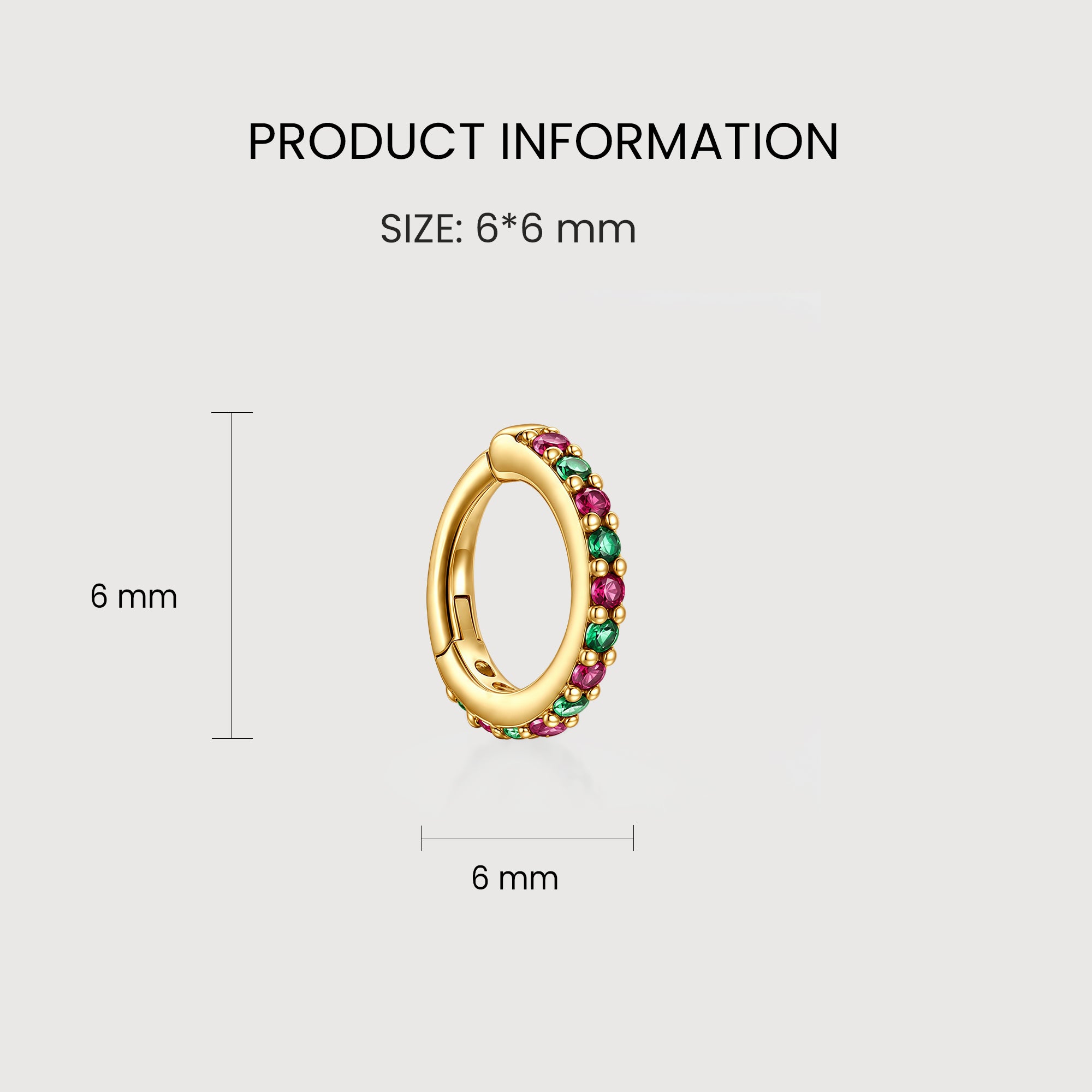 Rainbow Zircon Huggies