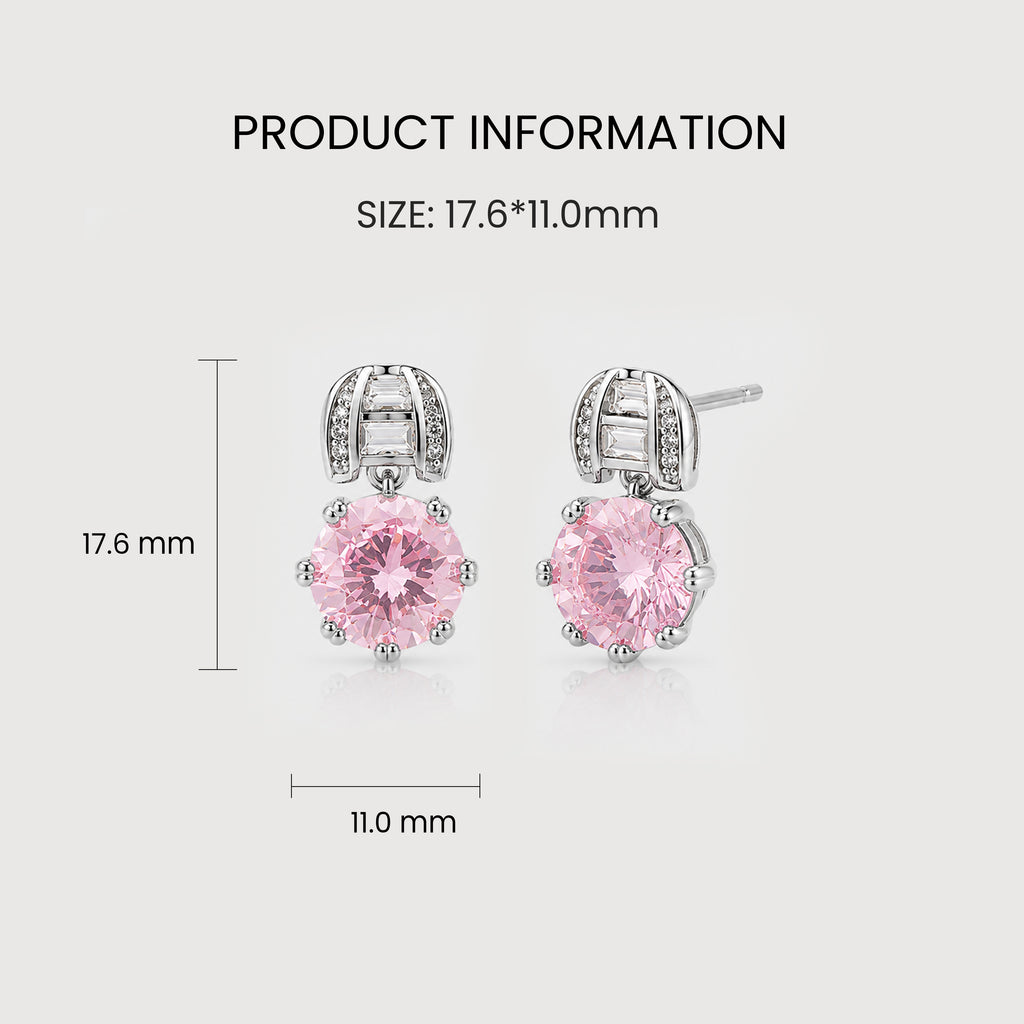 Zircon Drop Earrings