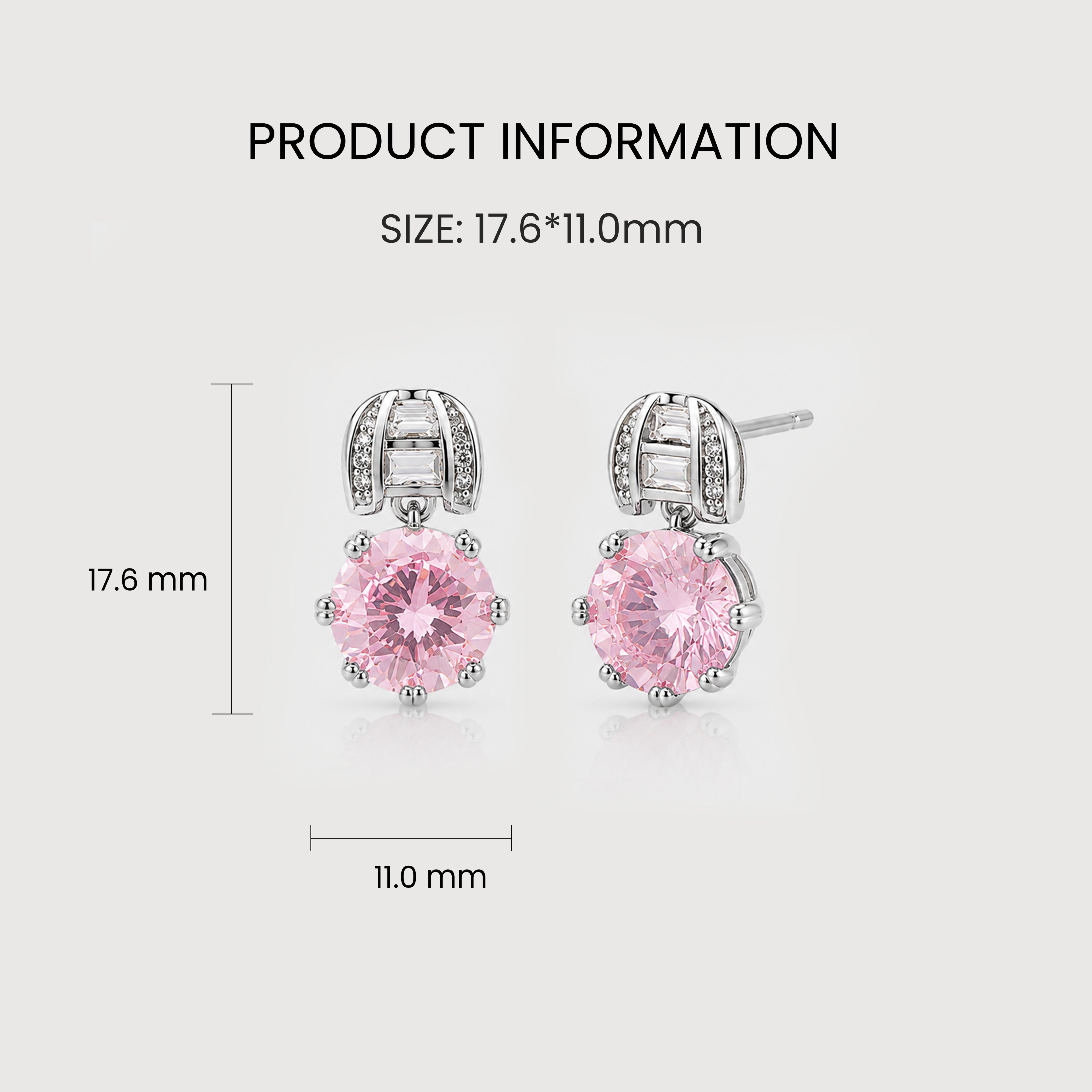 Zircon Drop Earrings