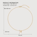 Golden Butterfly Pearl Necklace