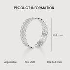 Silver Lace Open Ring