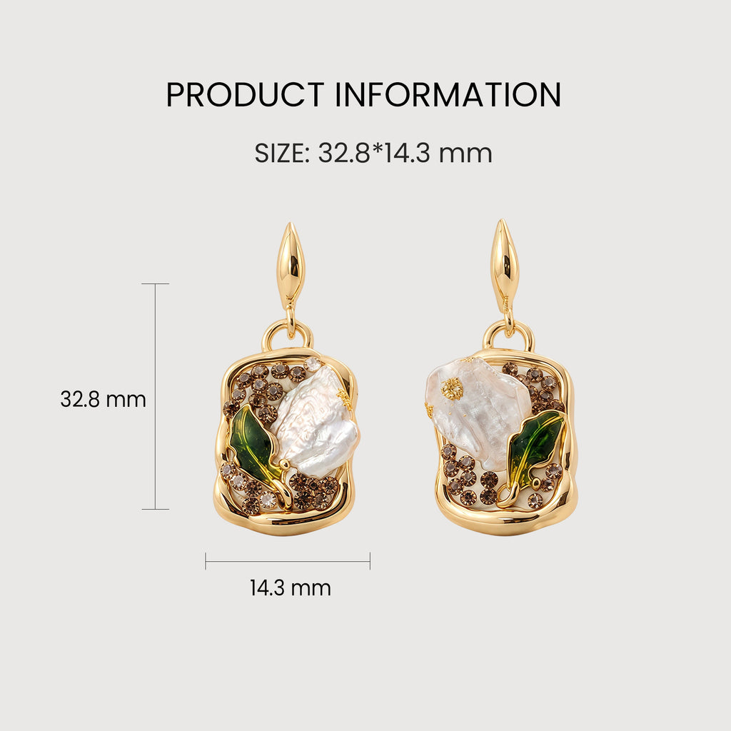Pearl Garden Drop Earrings