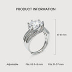 Zircon Wave Solitaire Ring
