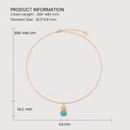 Aqua Drop Necklace