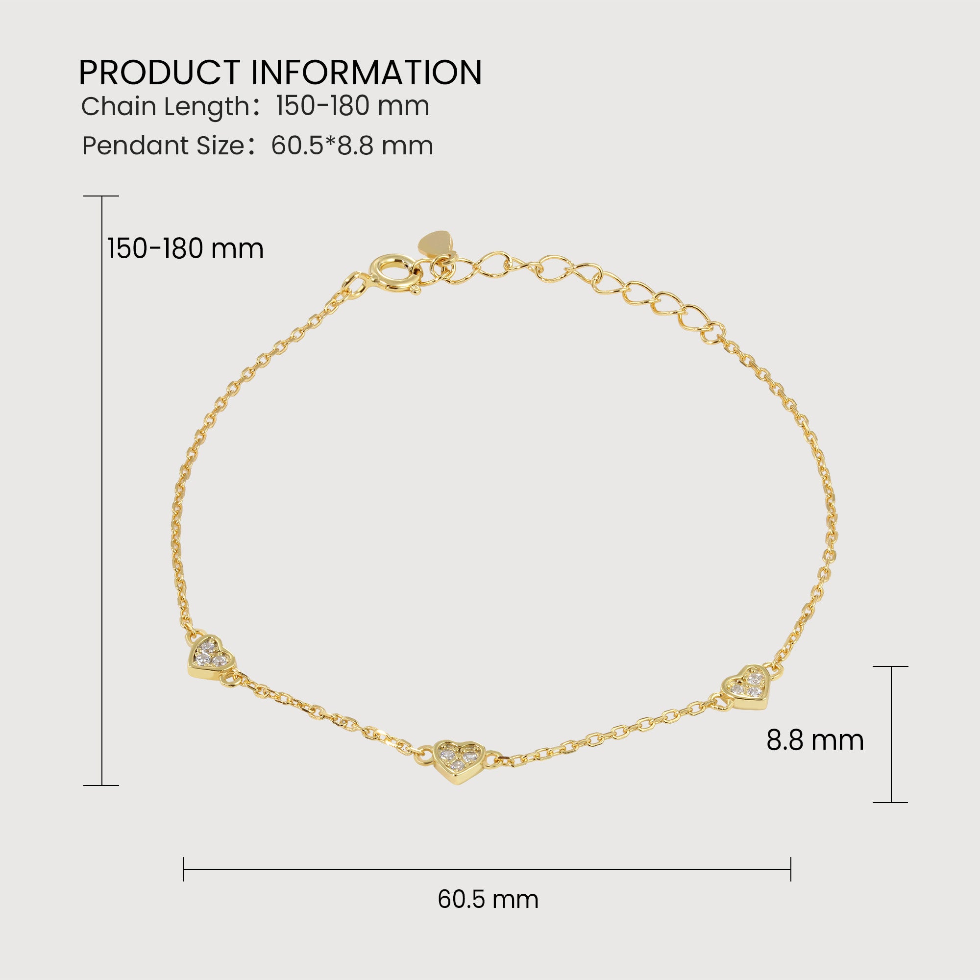 Liora Heart Bracelet