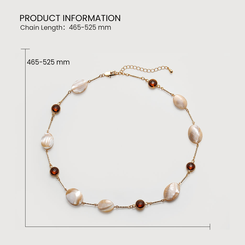 Shell Pearl Gold Necklace