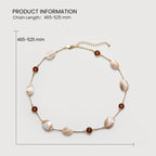 Shell Pearl Gold Necklace