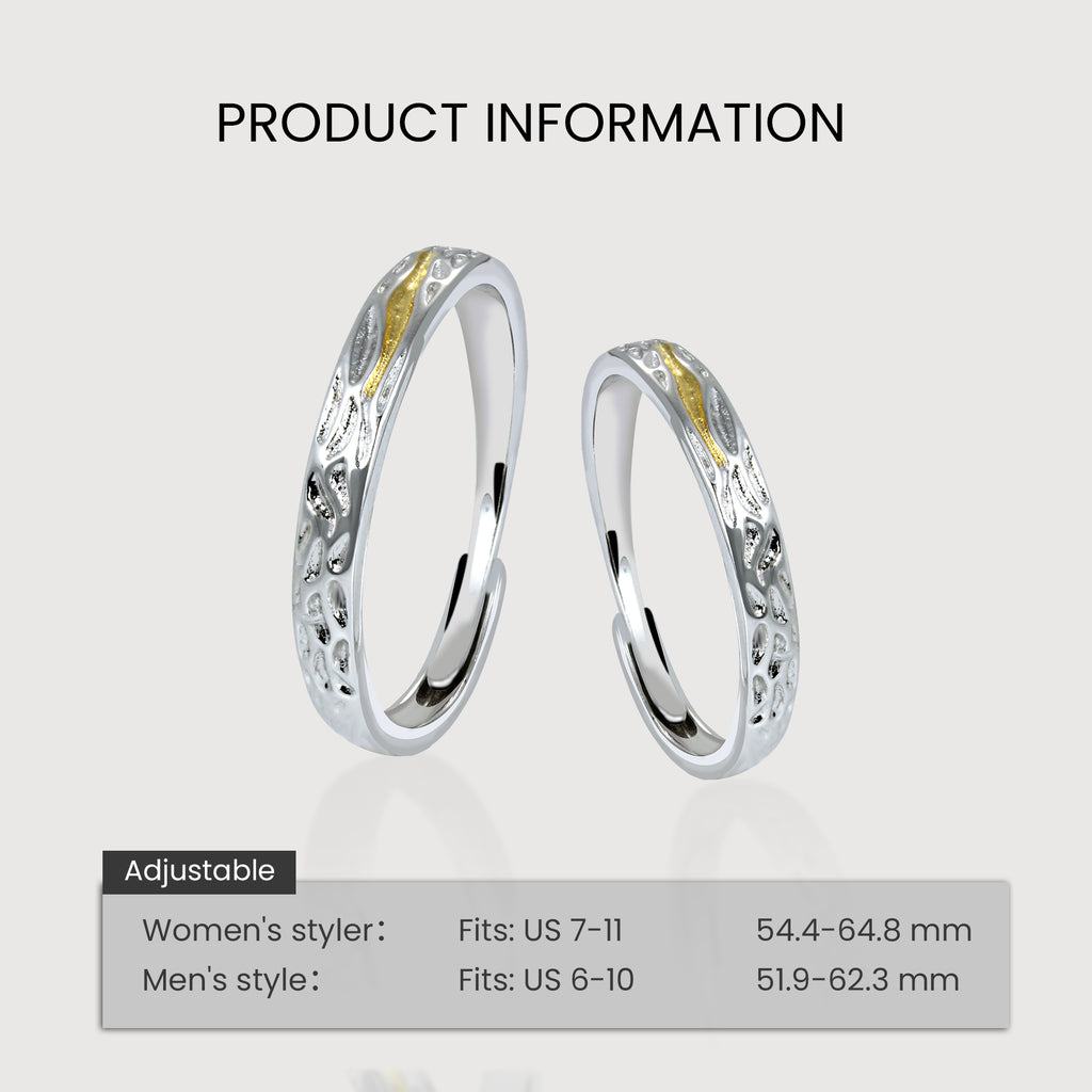 Two-Tone Couple Rings