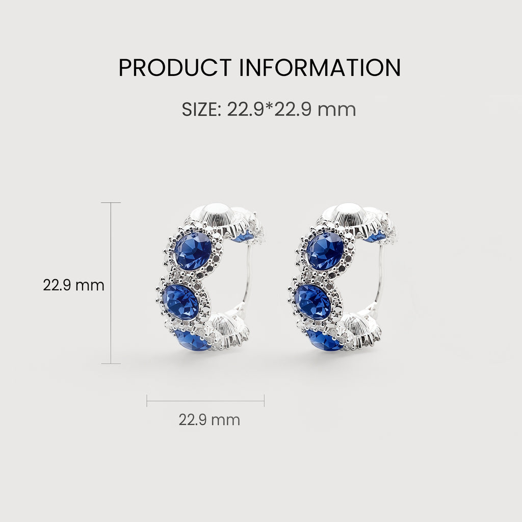 Zircon Hoop Earrings