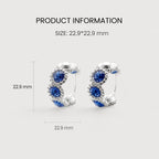 Zircon Hoop Earrings