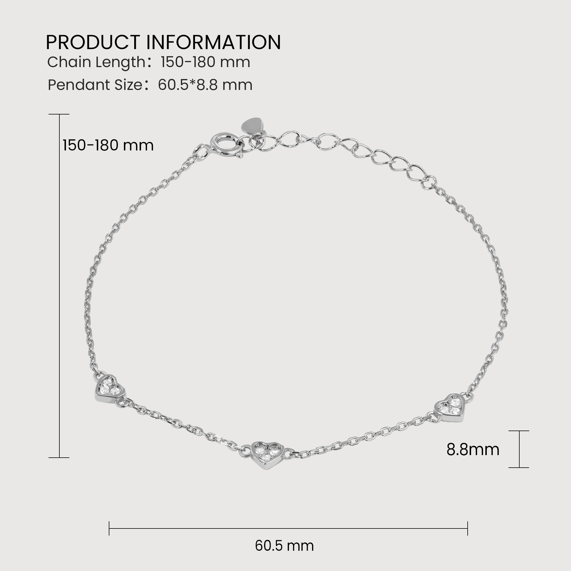 Liora Heart Bracelet
