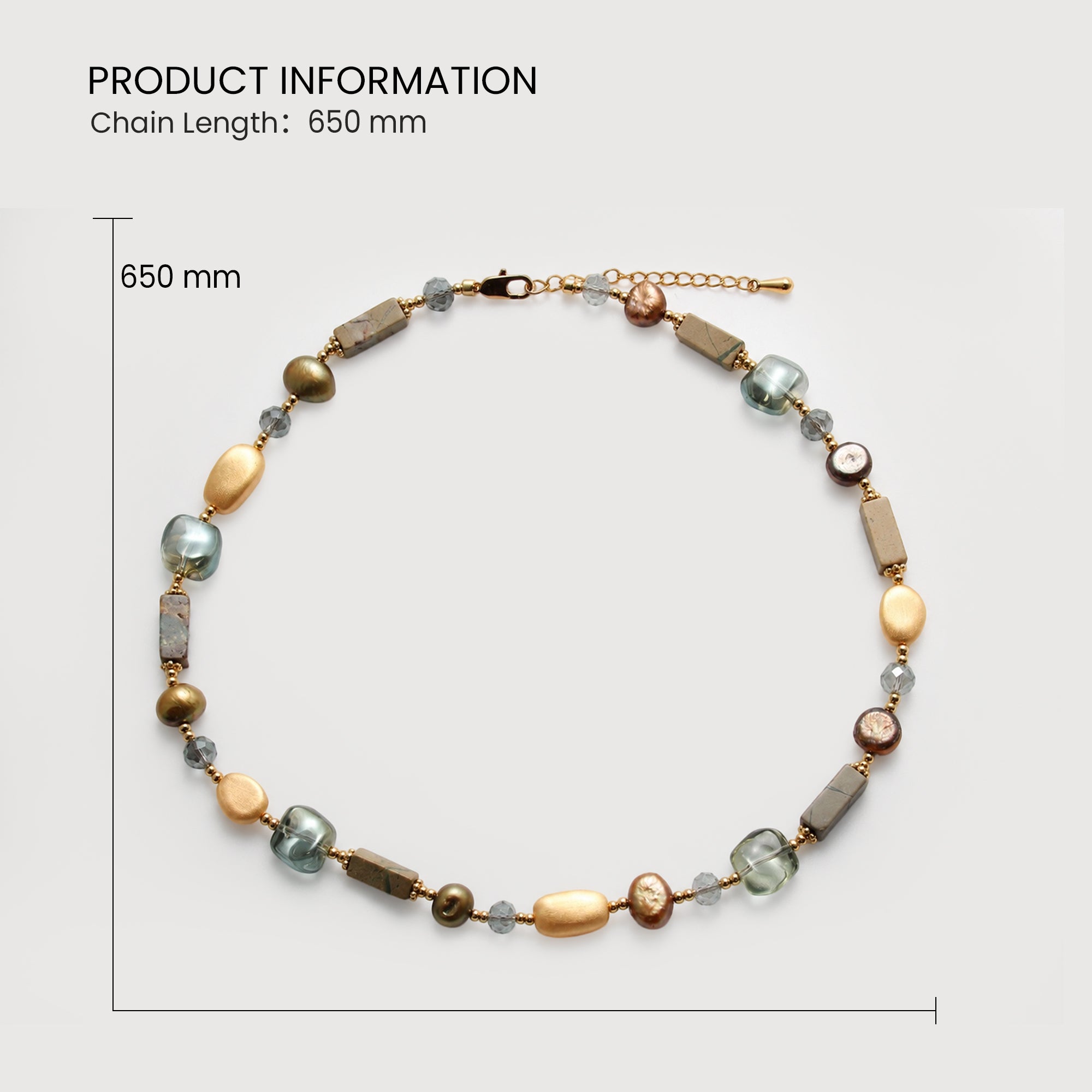 Pearl Gem Gold Necklace