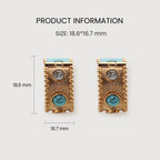 Turquoise Huggie Earrings