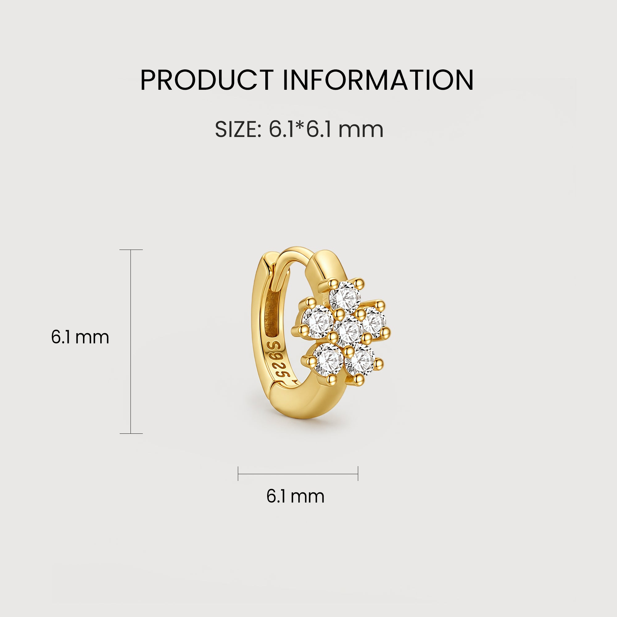 Zircon Flower Huggies