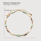 Shell Crystal Gold Necklace