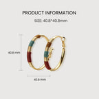 Woven Gold Hoop Earrings
