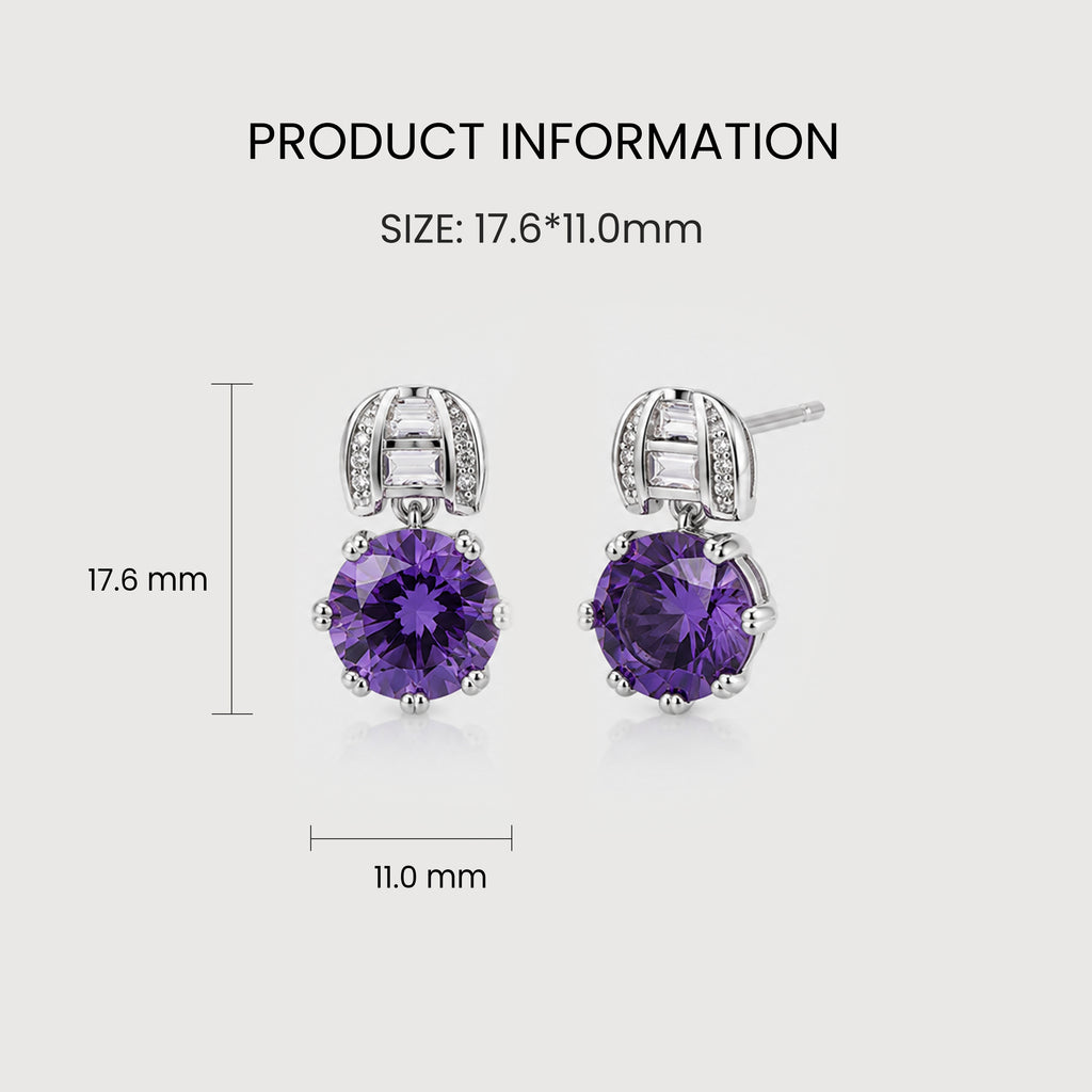 Zircon Drop Earrings