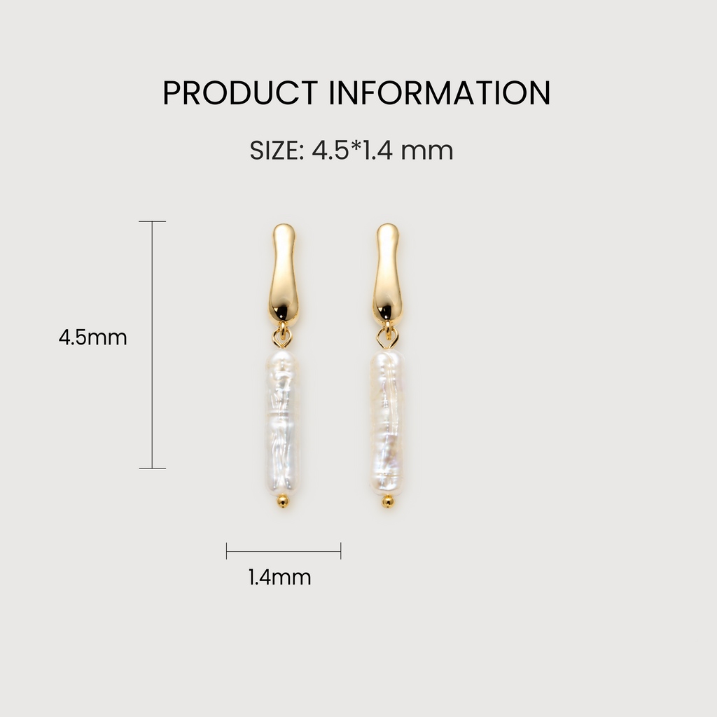 Lustre Pearl Drop Studs