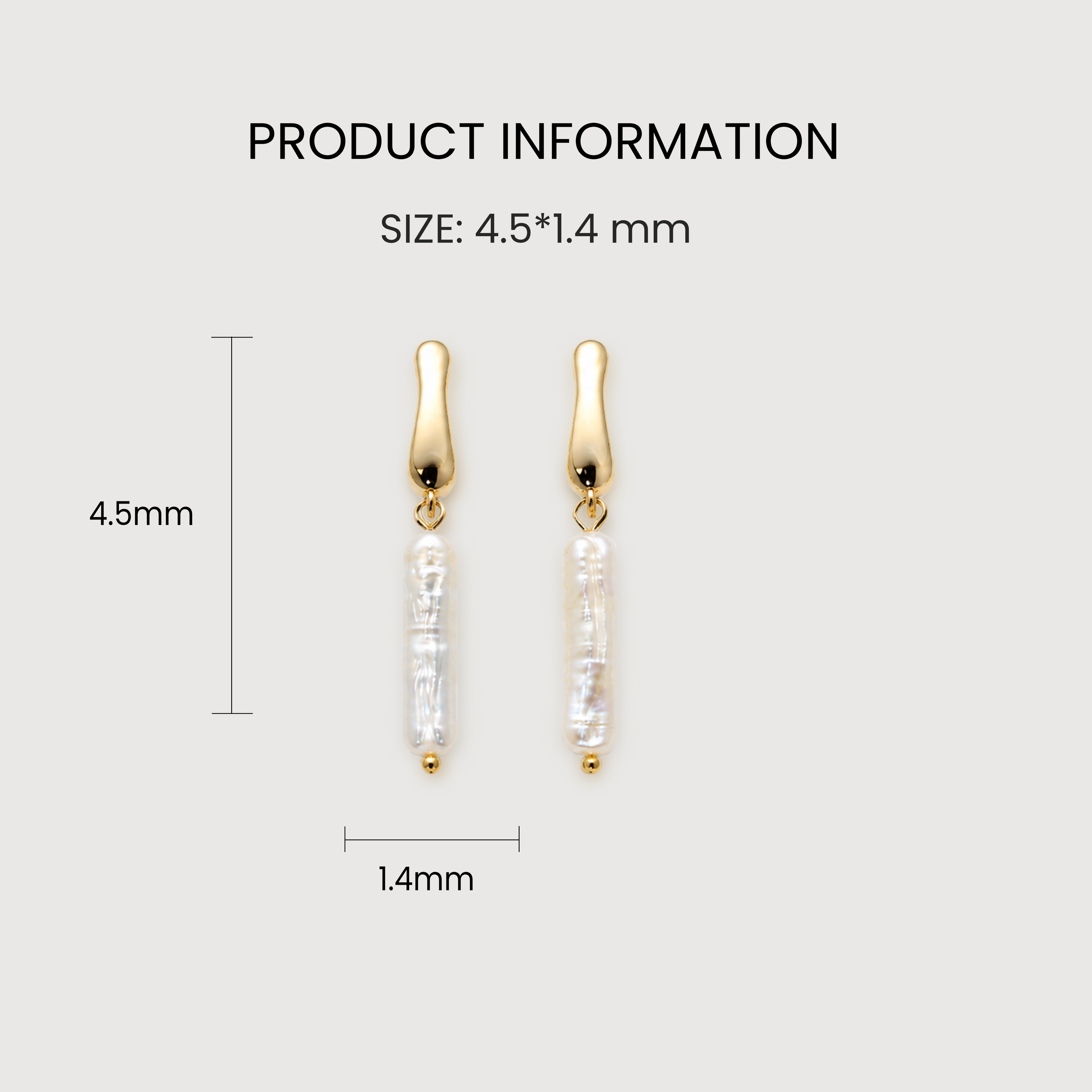 Lustre Pearl Drop Studs
