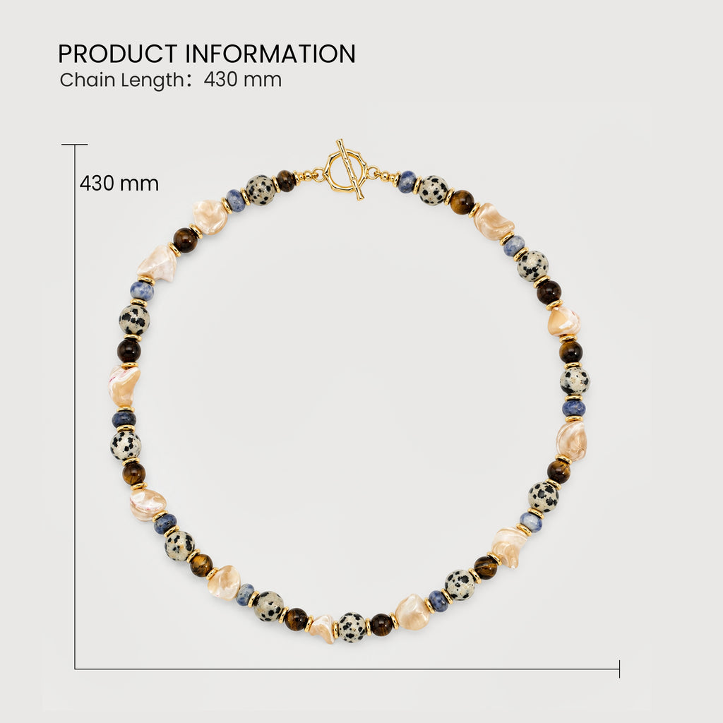 Luxe Stone Bead Necklace
