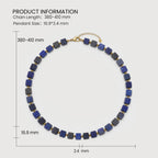 Lapis Cube Necklace