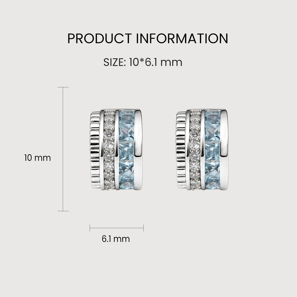 Zircon Huggie Earrings