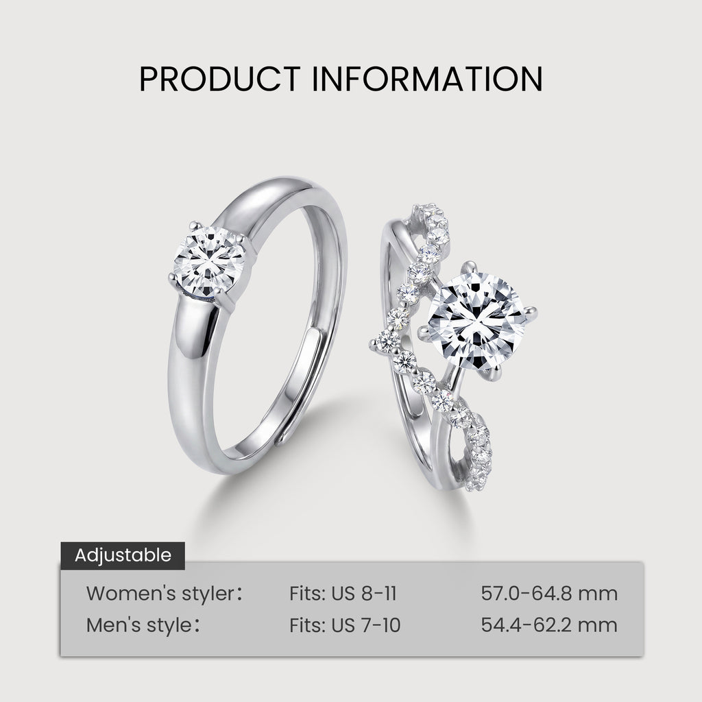 Zircon Couple Rings